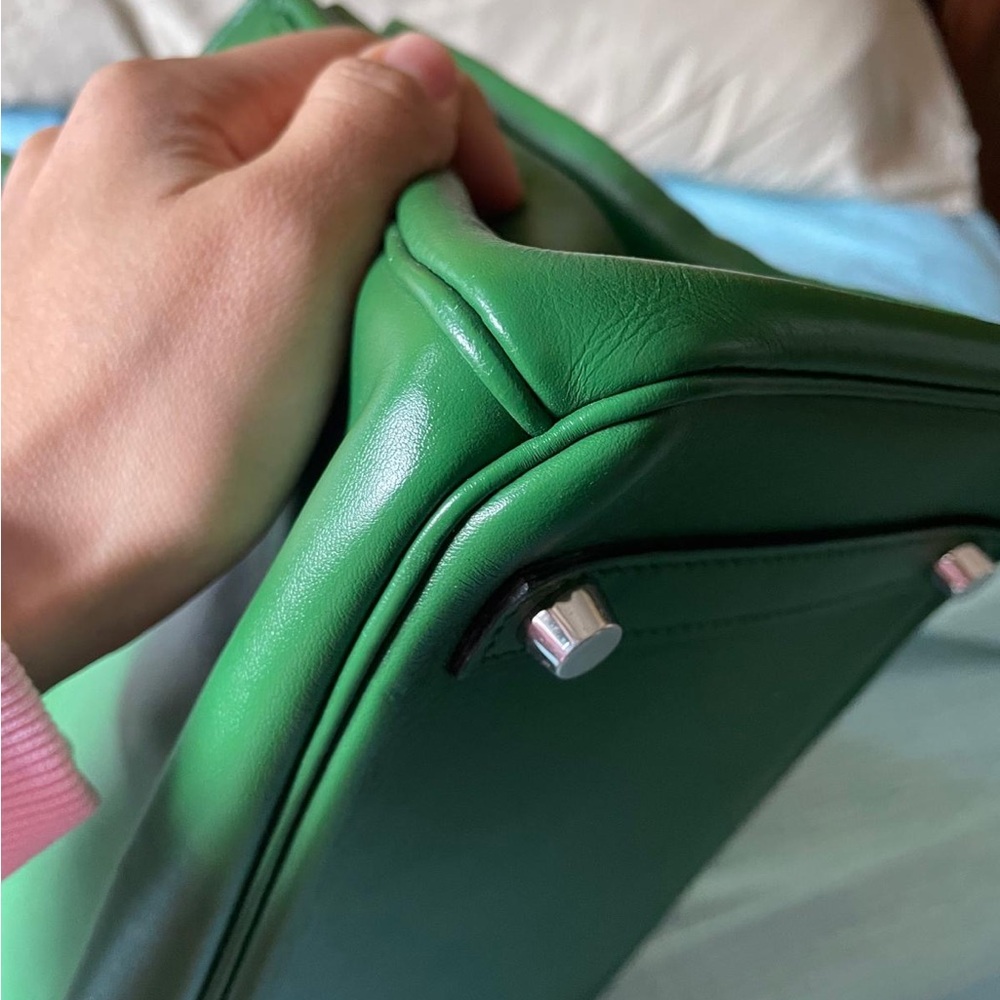 Hermes Birkin 30 Swift Green Vert Bengale PHW Bag - Picture 7 of 13